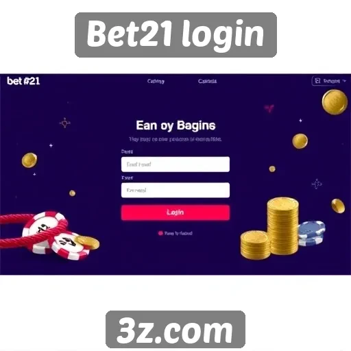 Acessando sua conta no Bet21 login