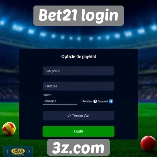 Opções de pagamento no Bet21 login